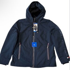 Tommy Hilfiger Women's Iconic Stadium Jacket - size L Navy NEW
